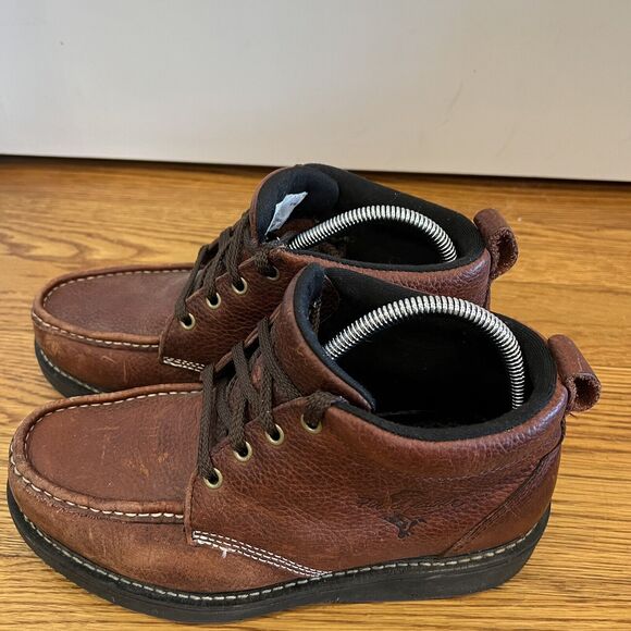 Fin & Feather Mens Chukka Brown Hiking Boots Size 8.5 Wide 3E Great Condition! main image 10